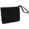 Bazaar Piniginė, juoda su karoliukais, 0,1x0,14x0,02 m, juoda