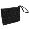 Bazaar Piniginė, juoda su karoliukais, 0,1x0,14x0,02 m, juoda