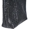Bazaar Pirkinių krepšys, The Shortlist, 10x36x48 cm, juoda, oda