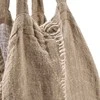Bazaar Pirkinių krepšys, The Tote-ally Linen Shopper, 40x40x3 cm, natūralios spalvos, linas