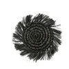 Bazaar Poilsis, Fringe Raffia, 10x10x1 cm, Juoda