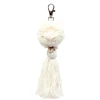 Bazaar Raktų pakabukas, Pompom, 0,04x0,04x0,15 m, Balta