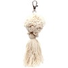 Bazaar Raktų pakabukas, Pompom, 0,04x0,04x0,15 m, Balta