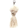 Bazaar Raktų pakabukas, Pompom, 0,04x0,04x0,15 m, Balta