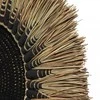Bazaar Sienų dekoras, Rafijos Makrame, 0,6x0,6x0,03 m, Juoda Natūrali