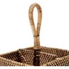 Bazaar Stalo įrankių dėklas, 18x18x29 cm, rudas, rotangas