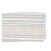 Bazaar Staltiesė 150x250 cm Juoda Balta Linas