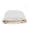 Bazaar Staltiesė 150x250 cm Juoda Balta Linas