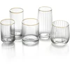 Bazaar Stiklinė 9,2x9,2x10 cm Aukso spalvos Perdirbtas stiklas