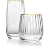 Bazaar Stiklinė 9,2x9,2x10 cm Aukso spalvos Perdirbtas stiklas