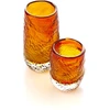 Bazaar Stiklinė Marbella Glow, 8.5x8.5x10.5 cm, gintaro spalvos stiklas