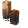 Bazaar Vaza 10x10x20 cm Gintarinis Stiklas