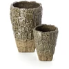 Bazaar Vaza 17,5x17,5x24 cm Pilka Akmens Akmens keramika