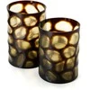 Bazaar Vaza 24x24x31 cm Medaus spalvos stiklas