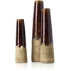 Bazaar Vaza Amber Cone 14.5x14.5x58.5 cm ruda akmens keramika