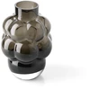 Bazaar Vaza The Grape M 16x16x21.7 cm tamsiai pilka, perdirbtas stiklas