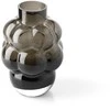 Bazaar Vaza The Grape M 16x16x21.7 cm tamsiai pilka, perdirbtas stiklas