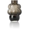 Bazaar Vaza The Grape M 16x16x21.7 cm tamsiai pilka, perdirbtas stiklas