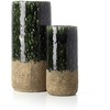 Bazaar Vaza, The Moss Cylinder, 18x18x38 cm, Žalia, Akmens keramika