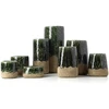 Bazaar Vaza, The Moss Cylinder, 18x18x38 cm, Žalia, Akmens keramika