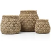 Bazaar Vazonas The Knot XL, 28.3x28.3x25 cm, natūralus betonas