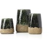 Bazaar Vazonas, The Moss Conical, 17x17x18.5 cm, žalias, akmens keramika