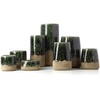Bazaar Vazonas, The Moss Conical, 17x17x18.5 cm, žalias, akmens keramika