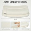 HOMCOM Mobilus biuro kėdė su medžiaginiu apmušalu, porankiu, 5 ratukai, pasukama, kreminės baltos spalvos