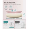 Songmics Ergonomiška biuro kėdė su supimo funkcija pastelinės rožinės spalvos