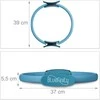 Bluefinity Pilates žiedas su juostomis, 39x37x5.5 cm, mėlynas