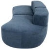 C formos sofa, 280 cm, Nua, tamsiai mėlyna