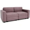 Citysofa 2 vietų modulinė sofa GRACIA - Dulsvai rožinė