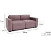 Citysofa 2 vietų modulinė sofa GRACIA - Dulsvai rožinė