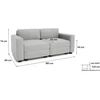 Citysofa 2 vietų modulinė sofa GRACIA - Pilka