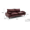 Citysofa 2 vietų sofa Aventine - Bordo