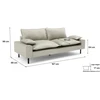 Citysofa 2 vietų sofa Aventine - Kreminė