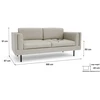 Citysofa 2 vietų sofa Chelsea - Kreminė