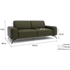 Citysofa 2 vietų sofa Soho - Žalia