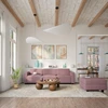 Citysofa 3 vietų modulinė sofa GRACIA - Dulsvai rožinė