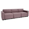 Citysofa 3 vietų modulinė sofa GRACIA - Dulsvai rožinė