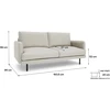 Citysofa 3 vietų sofa Brera - Kreminė smėlio