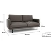 Citysofa 3 vietų sofa Brera - Taupe
