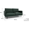 Citysofa 3 vietų sofa Brera - Žalia