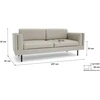 Citysofa 3 vietų sofa Chelsea - Kreminė