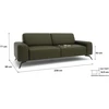 Citysofa 3 vietų sofa Soho - Žalia