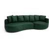 Citysofa 4 vietų dešinioji kampinė sofa Belleville - Žalia