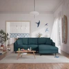 Citysofa 4 vietų dešinioji kampinė sofa Alfama - Gili mėlyna