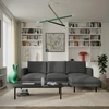 Citysofa 4 vietų dešinioji kampinė sofa Brera - Tamsiai pilka