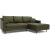 Citysofa 4 vietų dešinioji kampinė sofa Alfama - Žalia