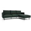 Citysofa 4 vietų dešinioji kampinė sofa Brera - Žalia